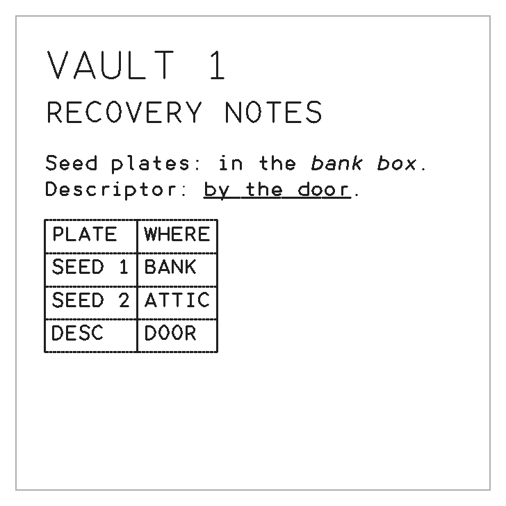 Steel plate engraved with a formatted rich-text document